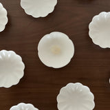 Flower Matt White Plate