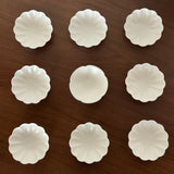 Flower Matt White Plate