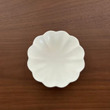 Flower Matt White Plate