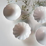 Flower Matt White Plate