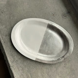 Silver Wing Oval Plate Half